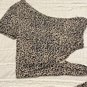 SHEIN top. Leapord print. Size M.